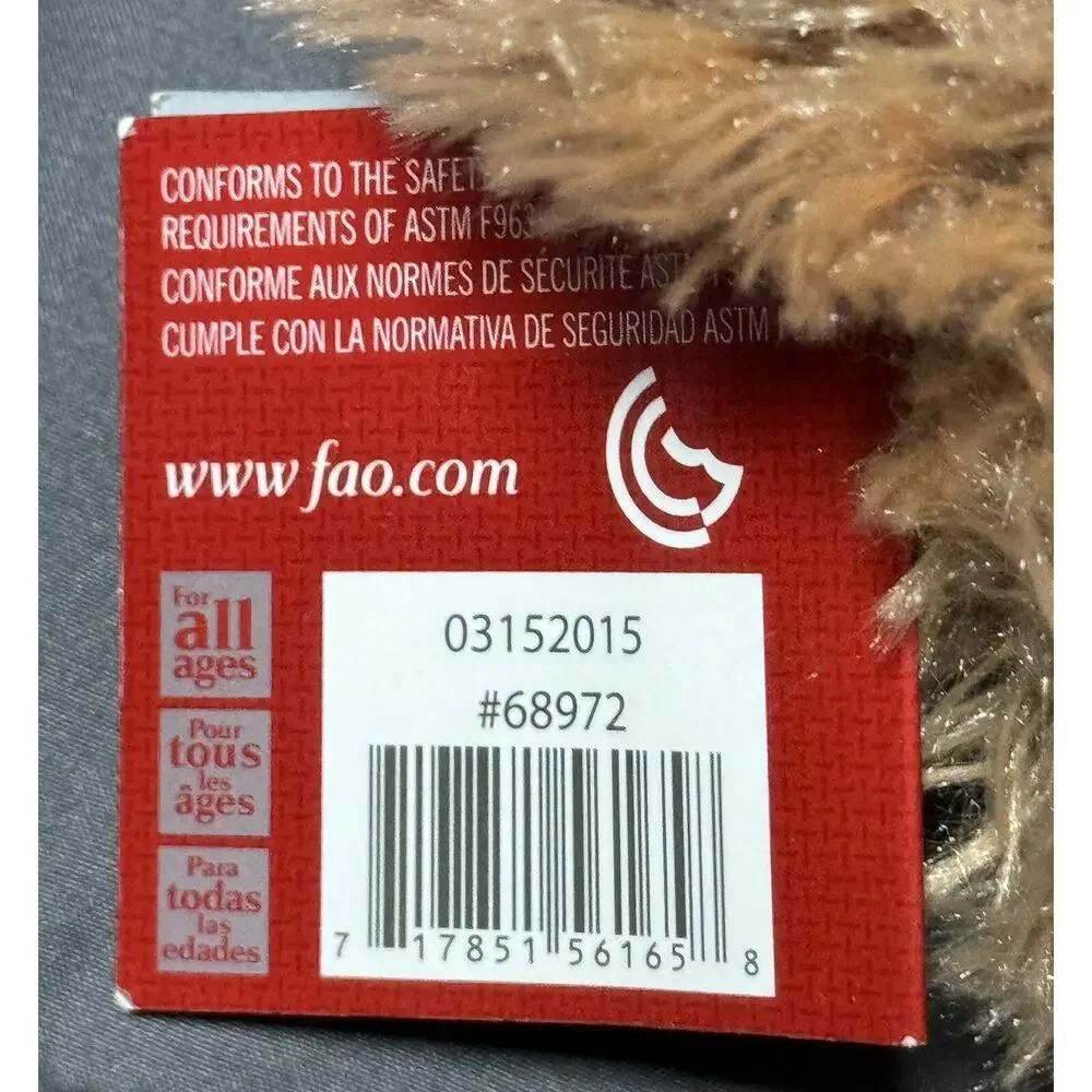 Two FAO Plush Bears: Schwartz 2015 Plush Teddy Bear 18